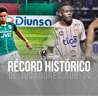 Liga Betcris de Honduras registra un récord histórico en participación de jugadores Sub20