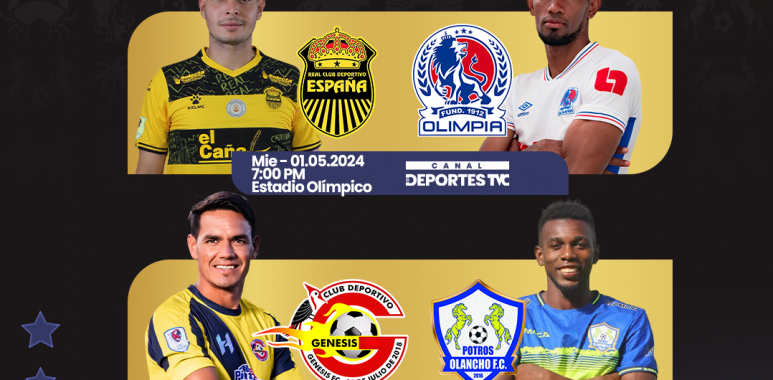 Este miércoles 1 de mayo inicia la etapa de Liguilla de semifinales de la Liga Betcris de Honduras de clausura